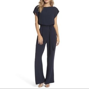 Eliza J Navy Blue Dress Jumpsuit sz 0